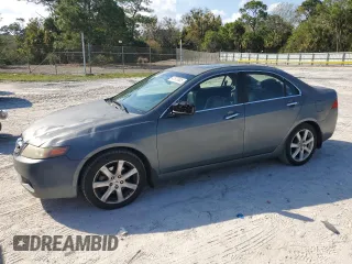 2004 Acura TSX w/Navigation with VIN JH4CL96984C035497, listed as a Copart auction lot 47575605 with 233,266 mi miles and Salvage Title. Bid and sale history available at carsss.com. Image 1.