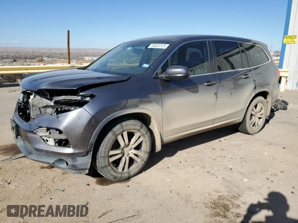 2016 Honda Pilot EX with VIN 5FNYF5H39GB025519, listed as a Copart auction lot 83624124 with 84,428 mi miles and Salvage Title. Bid and sale history available at carsss.com. Image 1.