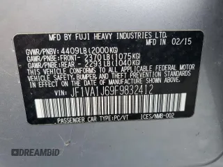 2015 Subaru WRX Limited with VIN JF1VA1J69F9832412, listed as a Copart auction lot 51843355 with 154,374 mi miles and Clean Title. Bid and sale history available at carsss.com. Image 13.