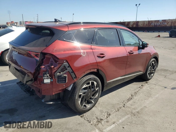 2024 Kia Sportage SX-Prestige with VIN 5XYK53DF3RG170855, listed as a Copart auction lot 47077005 with 7,770 mi miles and Salvage Title. Bid and sale history available at carsss.com. Image 3.
