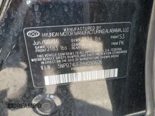 2017 Hyundai Elantra SE with VIN 5NPD74LF7HH090606, listed as a Copart auction lot 51250465 with 115,274 mi miles and Salvage Title. Bid and sale history available at DreamBid. Image 13.