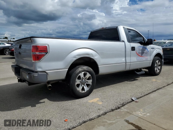 2013 Ford F-150 XL with VIN 1FTNF1CT5DKD55384, listed as a Copart auction lot 74448514 with 0 mi miles and Salvage Title. Bid and sale history available at carsss.com. Image 3.