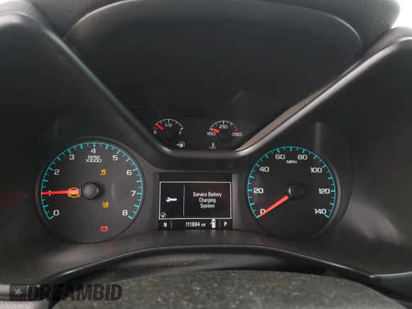 2020 Chevrolet Colorado 4WD Work Truck with VIN 1GCGTBEN7L1145864, listed as a Copart auction lot 57436645 with 111,994 mi miles and Salvage title. Bid and sale history available at DreamBid. Image 9.