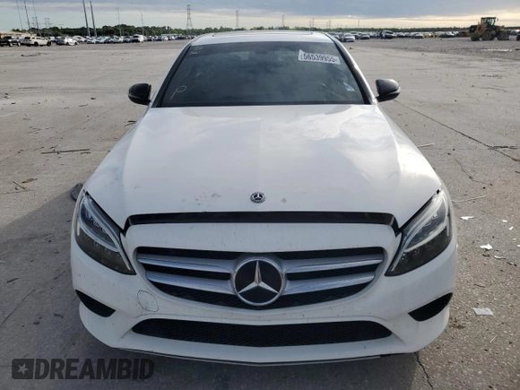 2019 Mercedes-Benz C 300 with VIN 55SWF8DB9KU289367, listed as a Copart auction lot 56539955 with 72,235 mi miles and Salvage title. Bid and sale history available at DreamBid. Image 5.
