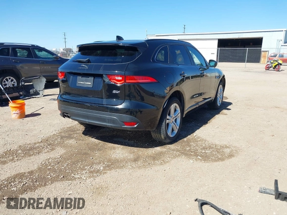 2018 Jaguar F-Pace with VIN SADCL2FN3JA251615, listed as a IAAI auction lot 41689777 with 115,241 mi miles and . Bid and sale history available at DreamBid. Image 4.