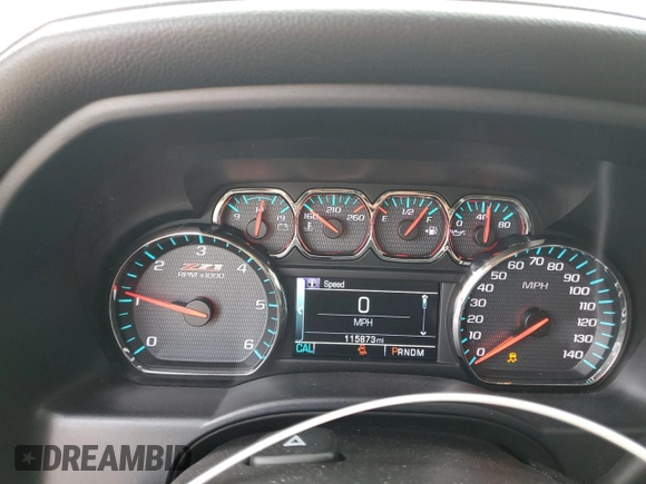 2016 Chevrolet Silverado 1500 LTZ with VIN 3GCUKSEC2GG287664, listed as a Copart auction lot 46946725 with 115,873 mi miles and Salvage Title. Bid and sale history available at carsss.com. Image 9.
