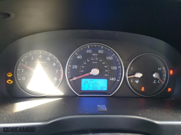 2010 Hyundai Santa Fe SE with VIN 5NMSH4AG4AH375010, listed as a Copart auction lot 54004205 with 218,618 mi miles and Clean Title. Bid and sale history available at carsss.com. Image 9.