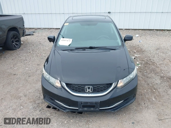 2014 Honda Civic Sedan EX with VIN 19XFB2F88EE012683, listed as a IAAI auction lot 42057671 with 95,490 mi miles. Bid and sale history available at carsss.com. Image 11.