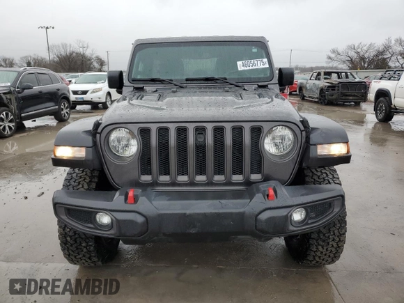 2023 Jeep Wrangler Rubicon with VIN 1C4HJXFN6PW509741, listed as a Copart auction lot 46056775 with 21,755 mi miles and Salvage title. Bid and sale history available at DreamBid. Image 5.