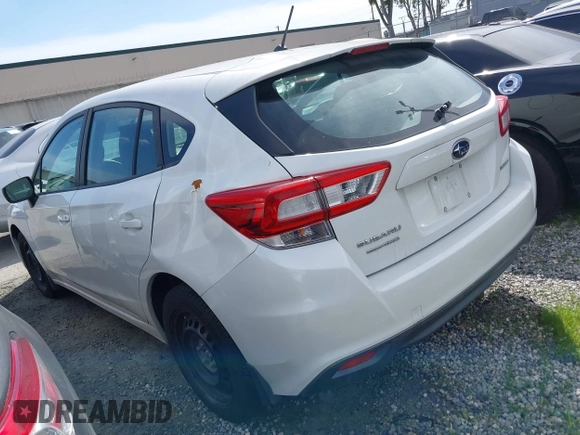 2018 Subaru Impreza with VIN 4S3GTAA6XJ3729301, listed as a IAAI auction lot 41643511 with 91,953 mi miles and . Bid and sale history available at DreamBid. Image 3.