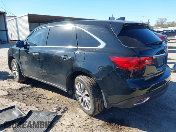 2014 Acura MDX Tech Pkg with VIN 5FRYD3H47EB014095, listed as a IAAI auction lot 41723865 with 99,790 mi miles. Bid and sale history available at carsss.com. Image 3.