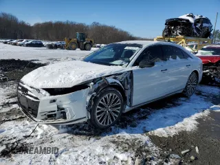 2019 Audi A8 L with VIN WAU8DAF84KN015999, listed as a Copart auction lot 88240025 with 61,406 mi miles and Salvage Title. Bid and sale history available at carsss.com. Image 1.