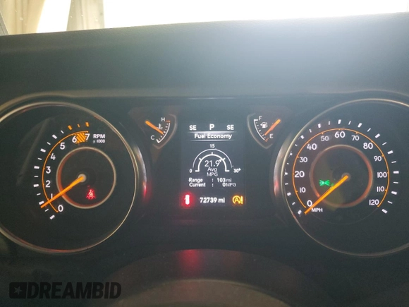 2020 Jeep Wrangler Unlimited Sport S z VIN 1C4HJXDN8LW157016, wystawiony jako Copart lot #64493325 z przebiegiem 72 739 mil mil oraz Czysty tytuł • Clean title. Historia ofert i sprzedaży dostępna na DreamBid. Obrazek 9.