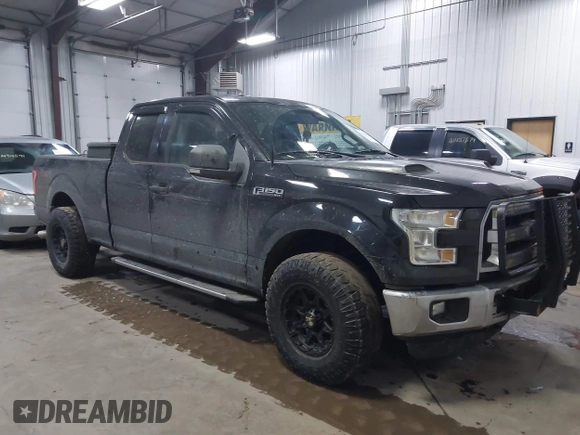 2015 Ford F-150 XLT with VIN 1FTFX1EF9FFB74356, listed as a IAAI auction lot 41443778 with 168,086 mi miles. Bid and sale history available at carsss.com. Image 1.