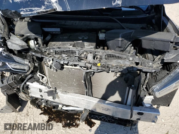 2020 Infiniti QX60 LUXE with VIN 5N1DL0MM4LC537300, listed as a Copart auction lot 49049205 with 57,681 mi miles and Salvage Title. Bid and sale history available at carsss.com. Image 12.