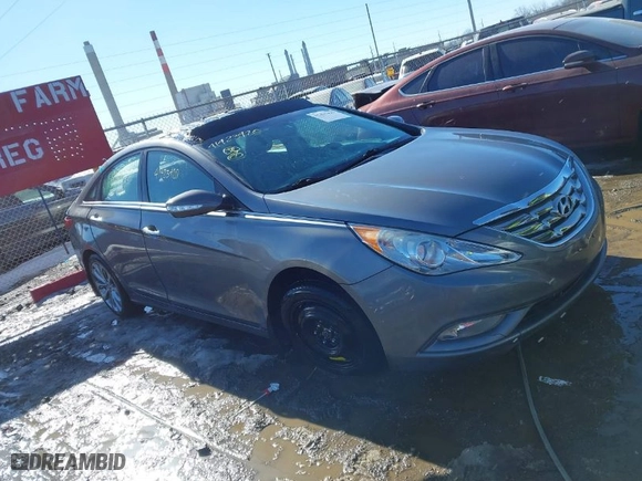 2012 Hyundai Sonata 2.0T SE with VIN 5NPEC4ABXCH411840, listed as a IAAI auction lot 41423420 with 161,181 mi miles. Bid and sale history available at carsss.com. Image 1.