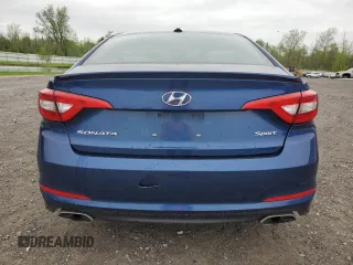 2015 Hyundai Sonata Sport with VIN 5NPE34AF7FH111941, listed as a Copart auction lot 56842275 with 92,082 mi miles and Salvage title. Bid and sale history available at DreamBid. Image 6.