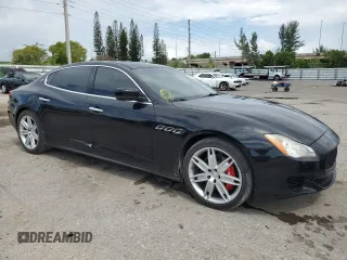 2016 Maserati Quattroporte S with VIN ZAM56RPA8G1173093, listed as a Copart auction lot 48932213 with 105,098 mi miles. Bid and sale history available at carsss.com. Image 4.