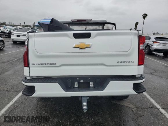 2021 Chevrolet Silverado 1500 Custom with VIN 3GCPWBEK5MG290112, listed as a Copart auction lot 48987505 with 47,923 mi miles and Salvage Title. Bid and sale history available at DreamBid. Image 6.