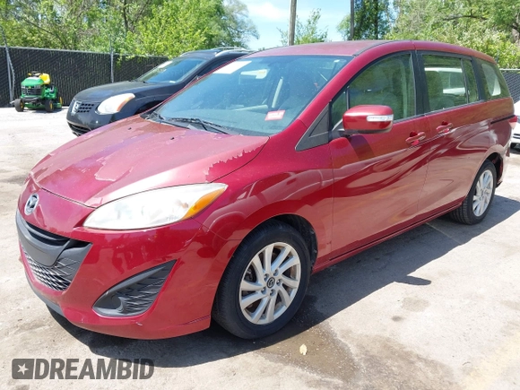 2013 Mazda 5 Sport with VIN JM1CW2BLXD0150993, listed as a IAAI auction lot 42157831 with 166,816 mi miles. Bid and sale history available at carsss.com. Image 2.