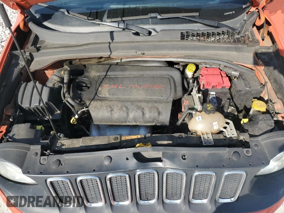2018 Jeep Renegade Latitude with VIN ZACCJABB0JPH67244, listed as a Copart auction lot 57635965 with 163,256 mi miles and Salvage title. Bid and sale history available at DreamBid. Image 12.