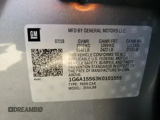 2019 Cadillac CTS-V z VIN 1G6A15S63K0101555, wystawiony jako Copart lot #50648925 z przebiegiem Nie podano mil oraz Szkoda całkowita • Salvage title. Historia ofert i sprzedaży dostępna na DreamBid. Obrazek 13.