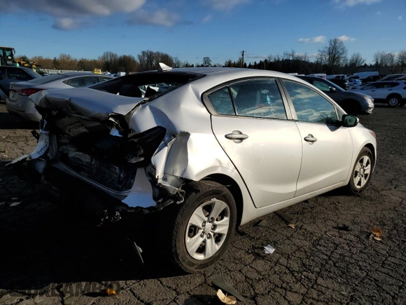 2018 Kia Forte LX with VIN 3KPFK4A7XJE281126, listed as a Copart auction lot 84199854 with 98,902 mi miles and Salvage Title. Bid and sale history available at carsss.com. Image 3.