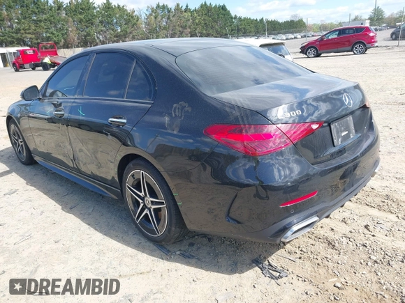 2023 Mercedes-Benz C 300 with VIN W1KAF4HB1PR122331, listed as a IAAI auction lot 42028929 with 51,011 mi miles and . Bid and sale history available at DreamBid. Image 3.