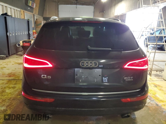 2015 Audi Q5 Premium Plus with VIN WA1LFAFP1FA075468, listed as a Copart auction lot 41379845 with 73,105 mi miles and Non Repairable. Bid and sale history available at carsss.com. Image 6.