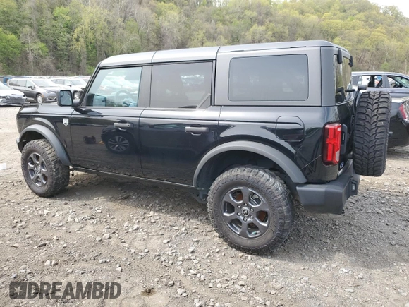 2023 Ford Bronco with VIN 1FMDE5BH2PLB27629, listed as a Copart auction lot 54882815 with 41,798 mi miles and Salvage Title. Bid and sale history available at DreamBid. Image 2.