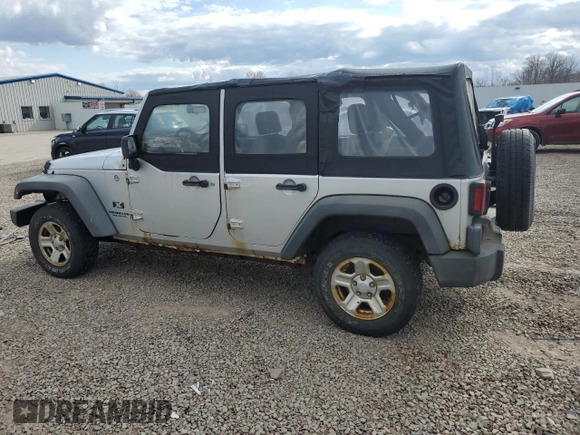 2007 Jeep Wrangler Unlimited X with VIN 1J4GA39177L178712, listed as a Copart auction lot 52965875 with 187,063 mi miles and Clean title. Bid and sale history available at DreamBid. Image 2.
