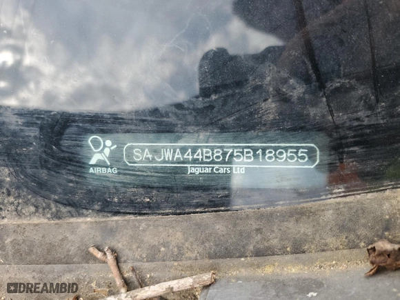 2007 Jaguar XK with VIN SAJWA44B875B18955, listed as a Copart auction lot 53782525 with 0 mi miles and Salvage Title. Bid and sale history available at carsss.com. Image 12.