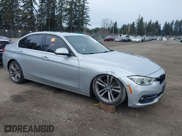 2017 BMW 3 Series 330i xDrive with VIN WBA8D9G33HNU64889, listed as a IAAI auction lot 41626253 with 66,520 mi miles. Bid and sale history available at carsss.com. Image 1.