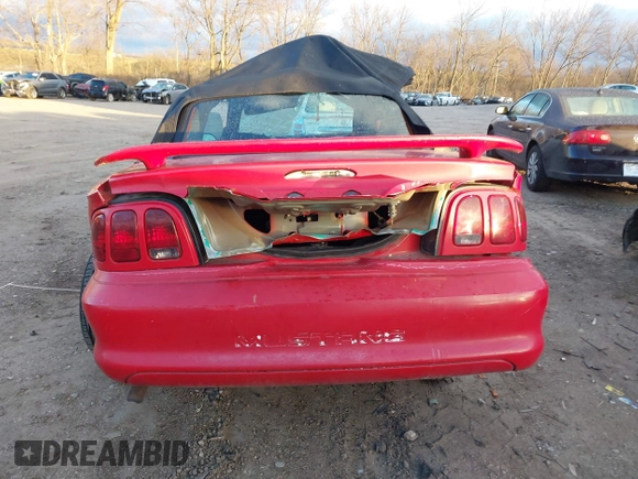 1998 Ford Mustang with VIN 1FAFP4442WF140251, listed as a IAAI auction lot 41230126 with 128,583 mi miles. Bid and sale history available at carsss.com. Image 16.