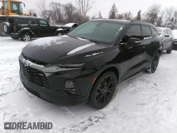 2022 Chevrolet Blazer RS with VIN 3GNKBKRS4NS171473, listed as a IAAI auction lot 41345128 with 33,093 mi miles and . Bid and sale history available at DreamBid. Image 18.