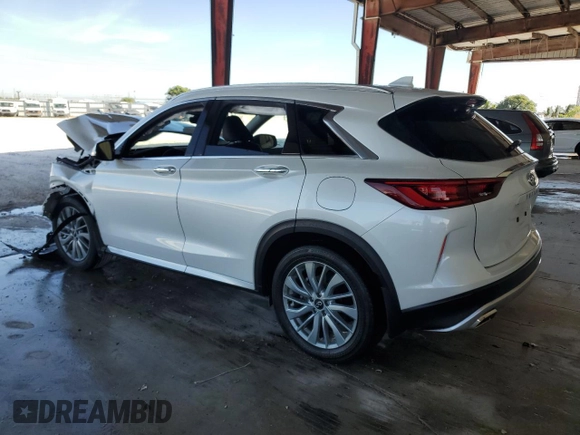 2023 Infiniti QX50 Luxe с VIN 3PCAJ5BA6PF120790, выставлен на аукционе Copart как лот 83192294 с пробегом 9 212 миль миль и На запчасти • Non repairable. История ставок и продаж доступна на DreamBid. Изображение 2.