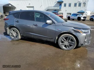 2023 Acura RDX w/A-Spec Package with VIN 5J8TC2H61PL801331, listed as a Copart auction lot 48678475 with 24,757 mi miles and Salvage Title. Bid and sale history available at carsss.com. Image 4.