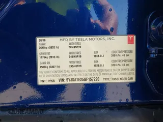 2016 Tesla Model S 90D with VIN 5YJSA1E25GF157220, listed as a IAAI auction lot 42003019 with 130,540 mi miles and . Bid and sale history available at DreamBid. Image 9.