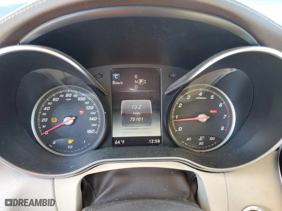2015 Mercedes-Benz C-Class C 300 with VIN 55SWF4JB6FU061300, listed as a Copart auction lot 89117915 with 75,101 mi miles and Salvage Title. Bid and sale history available at carsss.com. Image 9.
