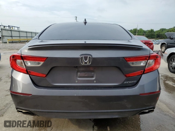 2018 Honda Accord Sedan Sport 1.5T with VIN 1HGCV1F3XJA195186, listed as a Copart auction lot 61652694 with 0 mi miles and Non Repairable. Bid and sale history available at carsss.com. Image 6.
