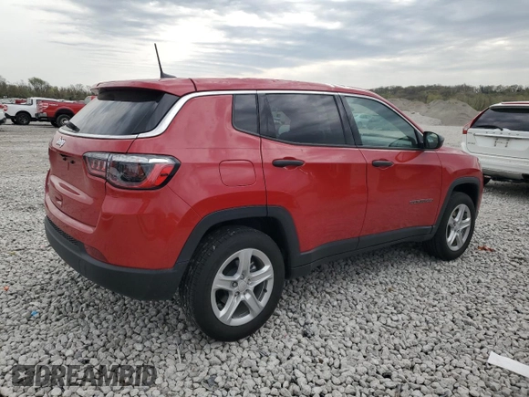 2023 Jeep Compass Sport с VIN 3C4NJDAN9PT509215, выставлен на аукционе Copart как лот 51972335 с пробегом 31 957 миль миль и Списание • Salvage title. История ставок и продаж доступна на DreamBid. Изображение 3.