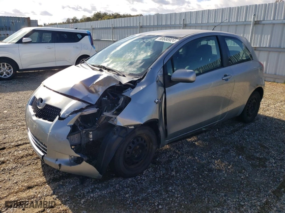 2007 Toyota Yaris with VIN JTDJT923375058883, listed as a Copart auction lot 80688924 with 0 mi miles and Salvage Title. Bid and sale history available at carsss.com. Image 1.