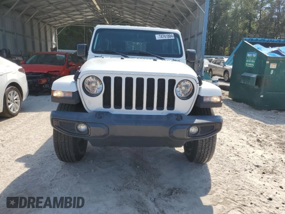 2020 Jeep Wrangler Unlimited Sahara with VIN 1C4HJXEM0LW319209, listed as a Copart auction lot 74741884 with 91,225 mi miles and Non Repairable. Bid and sale history available at carsss.com. Image 5.