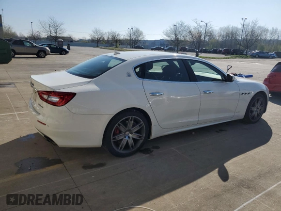 2018 Maserati Quattroporte S GranLusso z VIN ZAM56YPL9J1274095, wystawiony jako Copart lot #52612165 z przebiegiem 174 469 mil mil oraz Czysty tytuł • Clean title. Historia ofert i sprzedaży dostępna na DreamBid. Obrazek 3.
