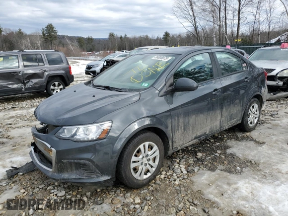 2019 Chevrolet Sonic LS z VIN 1G1JB5SB9K4135606, wystawiony jako Copart lot #38808073 z przebiegiem 77 218 mil mil oraz . Historia ofert i sprzedaży dostępna na DreamBid. Obrazek 1.