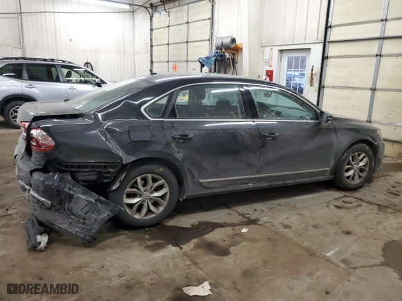 2016 Volkswagen Passat 1.8T S with VIN 1VWAS7A32GC068919, listed as a Copart auction lot 45177425 with 109,427 mi miles and Salvage Title. Bid and sale history available at carsss.com. Image 3.