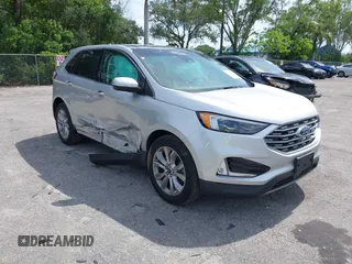 2019 Ford Edge Titanium with VIN 2FMPK4K91KBB56699, listed as a IAAI auction lot 42390525 with 54,337 mi miles and . Bid and sale history available at DreamBid. Image 1.