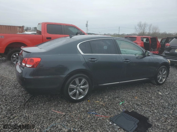 2010 Lexus GS 350 with VIN JTHCE1KS0A0027640, listed as a Copart auction lot 46295795 with 163,178 mi miles and Salvage Title. Bid and sale history available at carsss.com. Image 3.