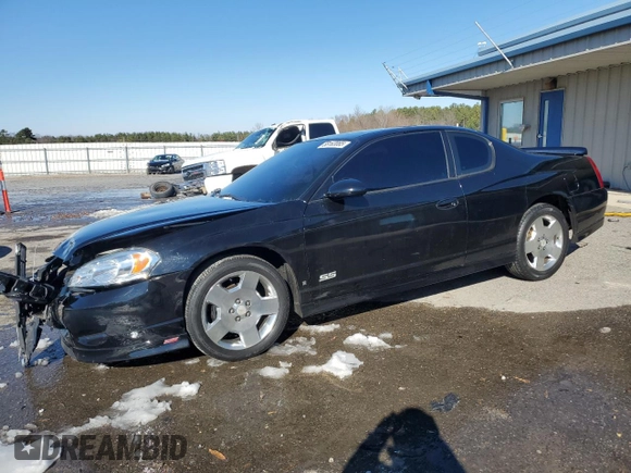 2006 Chevrolet Monte Carlo SS with VIN 2G1WL15C969364547, listed as a Copart auction lot 88163065 with 199,264 mi miles and Clean Title. Bid and sale history available at carsss.com. Image 1.