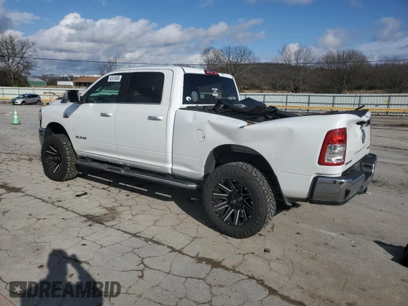 2020 Ram 2500 Big Horn with VIN 3C6UR5DL0LG294189, listed as a Copart auction lot 43410485 with 80,007 mi miles and Salvage title. Bid and sale history available at DreamBid. Image 2.